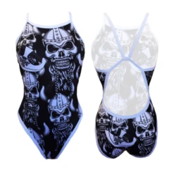 BAÑADOR NATACION NIÑA VIKING SKULL (REVOLUTION)