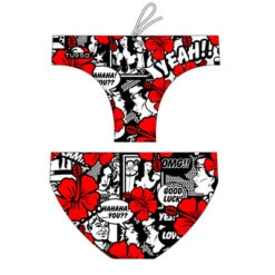 BAÑADOR WATERPOLO HOMBRE YEAH FLOWER COMIC