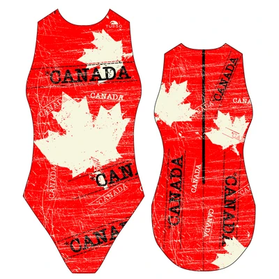 BAÑADOR WATERPOLO MUJER CANADA VINTAGE 2013 3 BAÑADOR WATERPOLO MUJER CANADA VINTAGE 2013
