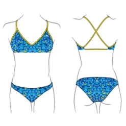 BIKINI NATACION MUJER PIXELS ( PATRON MARE)
